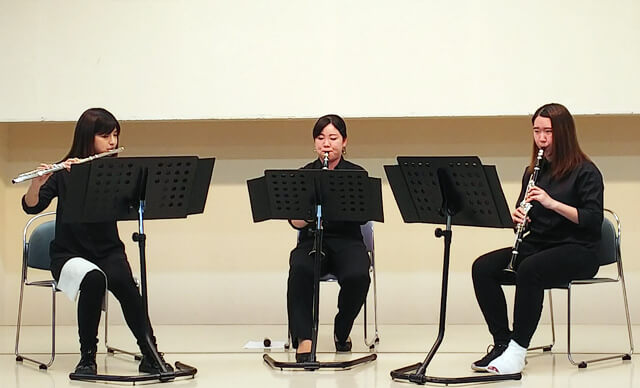 吹奏楽団木管三重奏がアンサンブルコンテスト千葉県代表に選出