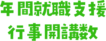 年間就職支援行事開講数