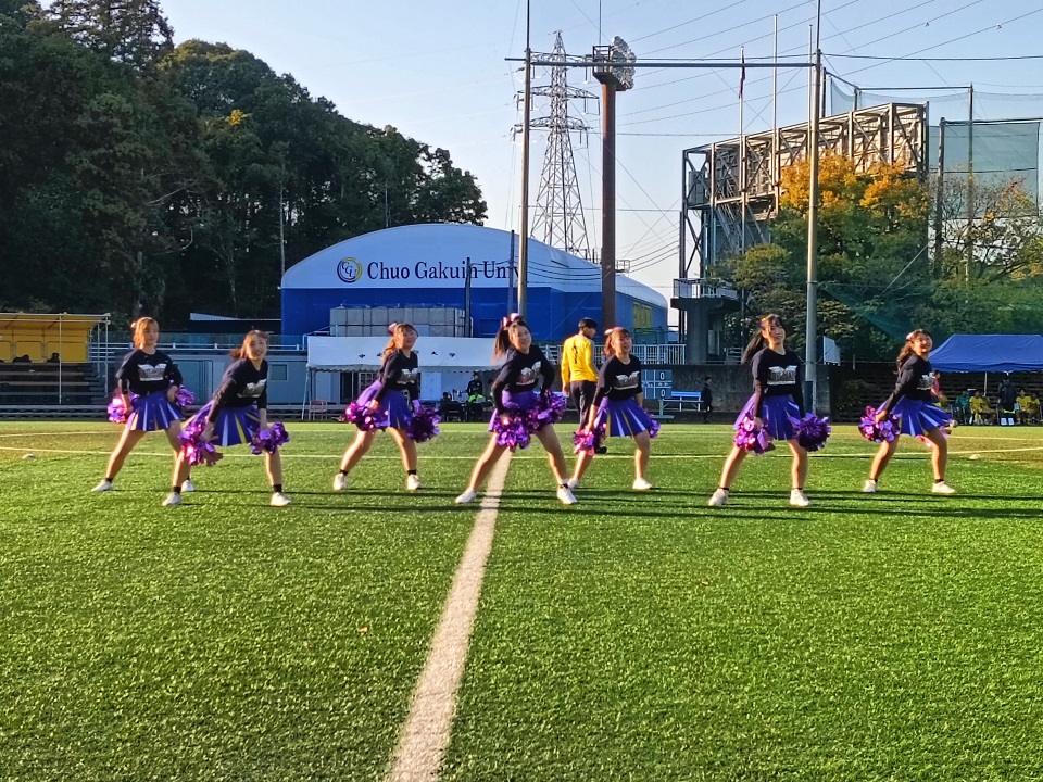 チアリーディング部「千葉ダービーマッチ　ハーフタイムイベントショー」出演②