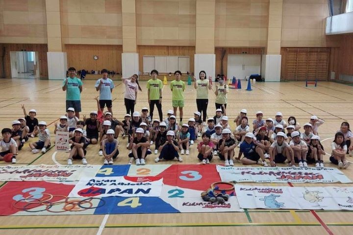 03_小林ゼミ「群馬県嬬恋村の小学校でキッズアスレティックス指導」