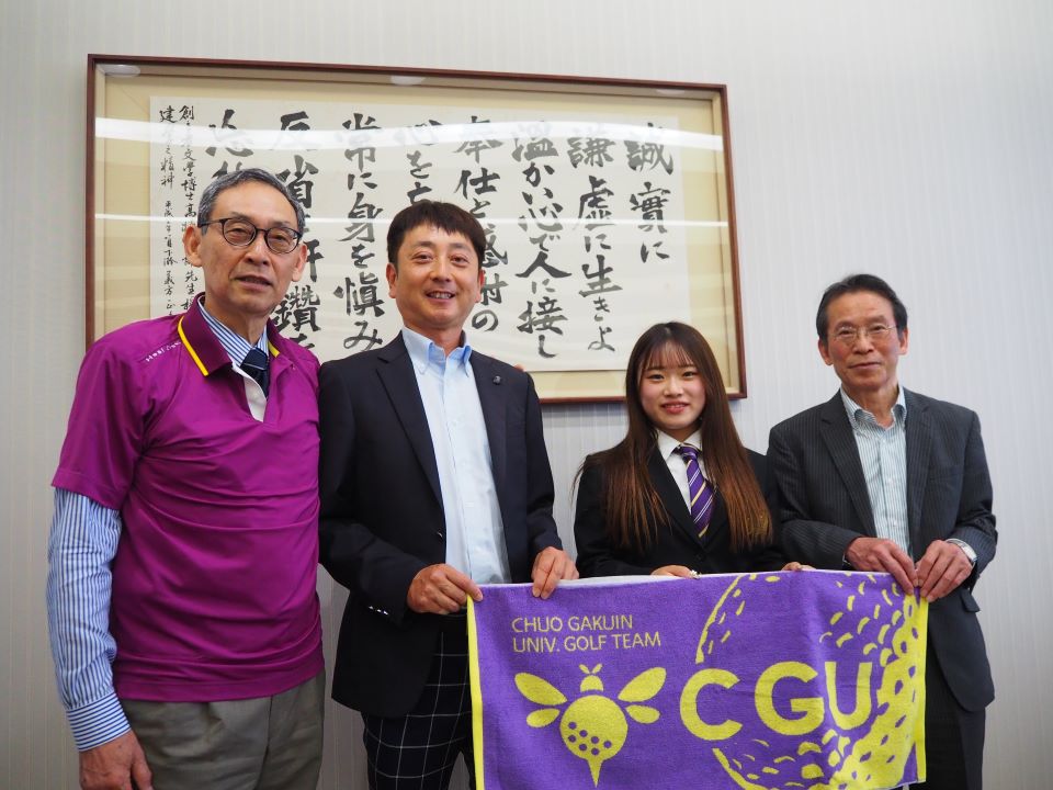 ゴルフ部表敬訪問②